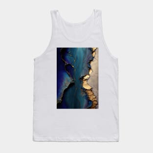 Risen Fractures - Abstract Alcohol Ink Resin Art Tank Top